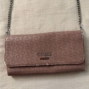 Guess Women's Brown Logo Clutch